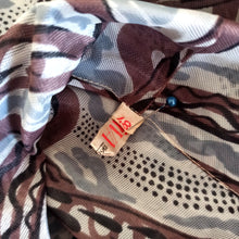 Charger l'image dans la galerie, 1960s - Abstract Nylon Blouse - Sz. 48