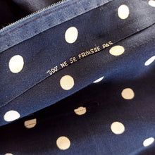 Charger l'image dans la galerie, 1950s 1960s - Iconic French Blue Dotted Rayon Dress - W30 (78cm)