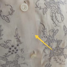 Cargar imagen en el visor de la galería, 1940s - Pure Silk Embroidery Blouse