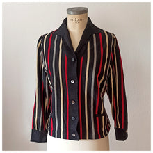 Charger l'image dans la galerie, 1950s - VILLA - Fabulous Striped Wool Jacket