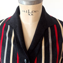 Charger l'image dans la galerie, 1950s - VILLA - Fabulous Striped Wool Jacket