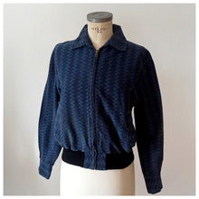 Load image into Gallery viewer, 1950s - Cool Zig-Zag Cotton Gab Jacket