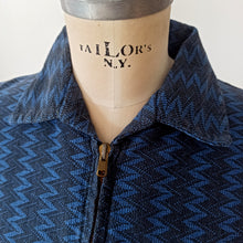 Load image into Gallery viewer, 1950s - Cool Zig-Zag Cotton Gab Jacket