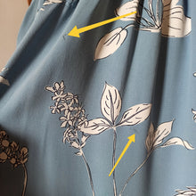 Load image into Gallery viewer, 1940s - Adorable Blue Floral Rayon Dress - W26 (66cm)