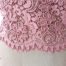 Load image into Gallery viewer, 1960s - Fabulous Back Antique Pink Top