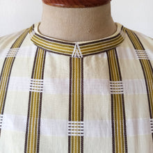 Charger l'image dans la galerie, 1950s 1960s - Gorgeous Textured Cotton Dress - W27.5 (70cm)
