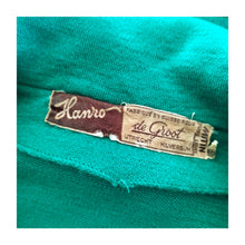 Charger l'image dans la galerie, 1950s - HANRO - DE GROOT, Switzerland - Gorgeous Green Wool Dress - W28/29 (72/74cm)