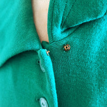 Charger l'image dans la galerie, 1950s - HANRO - DE GROOT, Switzerland - Gorgeous Green Wool Dress - W28/29 (72/74cm)