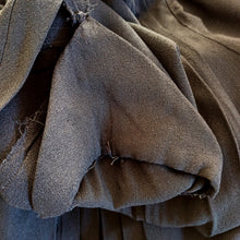 Load image into Gallery viewer, 1940s - Superb Belted Peplum Black Crepe Dress - W31 (80cm)