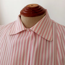 Charger l'image dans la galerie, 1940s 1950s - RUDY CHEMISIER, France - Sweet Pink Stripes Blouse - W33 (84cm)