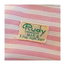 Charger l'image dans la galerie, 1940s 1950s - RUDY CHEMISIER, France - Sweet Pink Stripes Blouse - W33 (84cm)