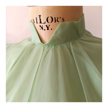Charger l'image dans la galerie, 1950s - DEADSTOCK - French Pear Green Nylon Blouse - Sz. 42