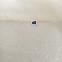 Charger l'image dans la galerie, 1950s - DEADSTOCK - French White Nylon Blouse - Sz. 48