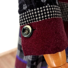 Charger l'image dans la galerie, 1960s - Beautiful Flannel Wool Belted Dress - W30.5 (78cm)