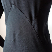 Cargar imagen en el visor de la galería, 1930s - Exquisite Sequined Black Crepe Dress - W31 (78cm)