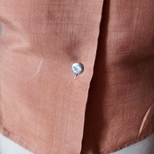 Charger l'image dans la galerie, 1950s - Gorgeous Teal Pure Silk Blouse - W31.5 (80cm)