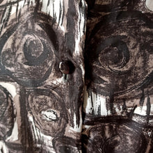 Carica l'immagine nel visualizzatore di Gallery, 1950s 1960s - TREVIRA - Abstract Satin Blouse - Sz. 44