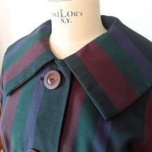 Charger l'image dans la galerie, 1950s - TREVIRA, Germany - Exquisite Striped Wool Dress - W30 (76cm)