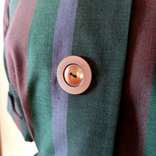 Charger l'image dans la galerie, 1950s - TREVIRA, Germany - Exquisite Striped Wool Dress - W30 (76cm)