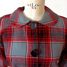 Charger l'image dans la galerie, 1950s - Ultragorgeous Plaid Wool Dress - W33 (84cm)