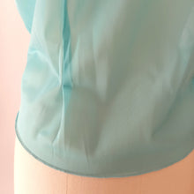 Charger l'image dans la galerie, 1950s - DEADSTOCK - French Blue Nylon Blouse - Sz. 48