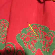 Cargar imagen en el visor de la galería, 1940s - Lovely Rouge Green Gab Rayon Skirt - W25 (64cm)