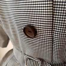 Charger l'image dans la galerie, 1950s 1960s - TREVIRA, Germany - Lovely Vichy Wool Dress - W31 (78cm)