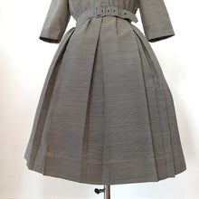 Charger l'image dans la galerie, 1950s 1960s - TREVIRA, Germany - Lovely Vichy Wool Dress - W31 (78cm)