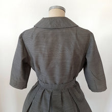 Charger l'image dans la galerie, 1950s 1960s - TREVIRA, Germany - Lovely Vichy Wool Dress - W31 (78cm)