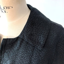 Charger l'image dans la galerie, 1950s 1960s - Elegant Textured Rayon Front Zipper Dress - W32 (82cm)