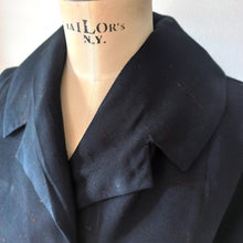 Charger l'image dans la galerie, 1950s - Gorgeous Flecked Gab Rayon Buckle Back Dress - W38 (96cm)