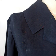 Charger l'image dans la galerie, 1950s - Gorgeous Flecked Gab Rayon Buckle Back Dress - W38 (96cm)