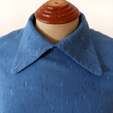 Charger l'image dans la galerie, 1940s - Ultragorgeous Flecked Teal Wool Dress - W37 (94cm)