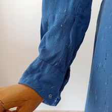 Charger l'image dans la galerie, 1940s - Ultragorgeous Flecked Teal Wool Dress - W37 (94cm)