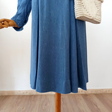 Charger l'image dans la galerie, 1940s - Ultragorgeous Flecked Teal Wool Dress - W37 (94cm)