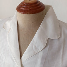 Charger l'image dans la galerie, 1950s - JEKA, Netherlands - Deadstock White Cotton Blouse - Sz. 42
