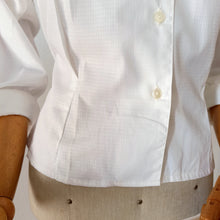 Charger l'image dans la galerie, 1950s - JEKA, Netherlands - Deadstock White Cotton Blouse - Sz. 42