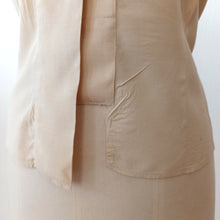 Charger l'image dans la galerie, 1930s 1940s - Gorgeous Sand Silk Blouse - W31 (80cm)