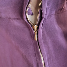 Cargar imagen en el visor de la galería, 1940s - Spectacular Purple Taffeta Dress - W28.5 (72cm)
