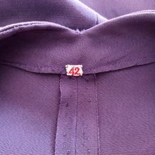 Cargar imagen en el visor de la galería, 1940s - Spectacular Purple Taffeta Dress - W28.5 (72cm)
