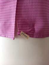 Charger l'image dans la galerie, 1950s - FRANCE - DEADSTOCK - Orchid Smoked Cotton Blouse - Sz. 44