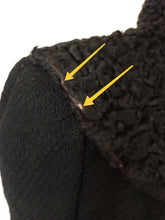 Cargar imagen en el visor de la galería, 1930s 1940s - Superb Black Buckle Back Wool Coat - W29 (74cm)