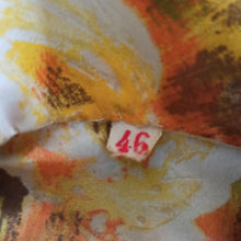 Charger l'image dans la galerie, 1950s - LADY LM - Spectacular Abstract Roseprint Silk Dress - W31 (78cm)