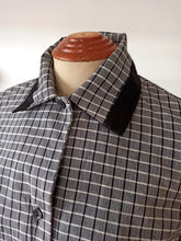 Charger l'image dans la galerie, 1940s 1950s - UNWORN - Gorgeous Plaid Cotton Blouse - Sz. 42