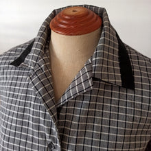 Charger l'image dans la galerie, 1940s 1950s - UNWORN - Gorgeous Plaid Cotton Blouse - Sz. 42