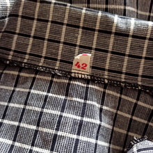 Charger l'image dans la galerie, 1940s 1950s - UNWORN - Gorgeous Plaid Cotton Blouse - Sz. 42