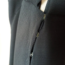 Cargar imagen en el visor de la galería, 1930s - Superb Black See-through Lace Panel Dress - W31 (78cm)