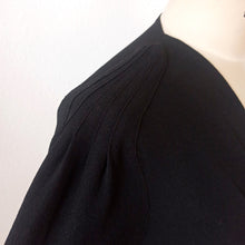 Load image into Gallery viewer, 1930s 1940s - Exquisite Black Crepe Dress - W32 (82cm)