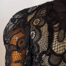 Cargar imagen en el visor de la galería, 1930s - Outstanding Handmade Pure Silk Lace Duster