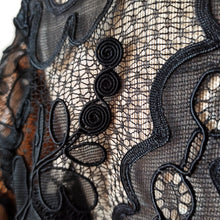 Cargar imagen en el visor de la galería, 1930s - Outstanding Handmade Pure Silk Lace Duster